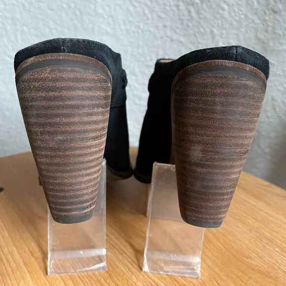 NWT Sam Edelman New York Alison Black Suede Mule Heels - Picture 6 of 7